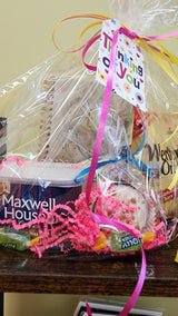 Gift basket Thinking of You with instant coffee and treats